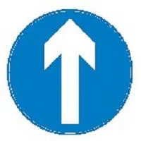 Tovejstrafik krydser et ensrettet vejskilt