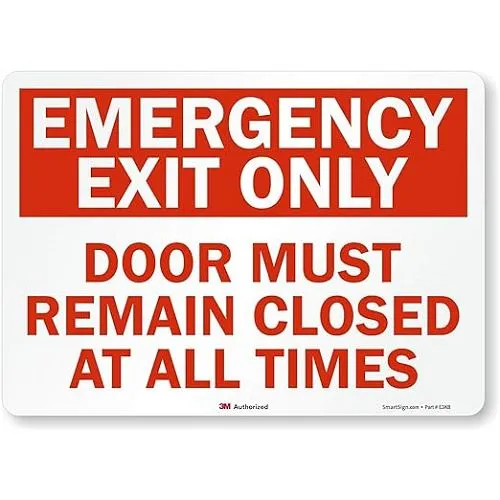 Vandtætte nødudgangsskilte