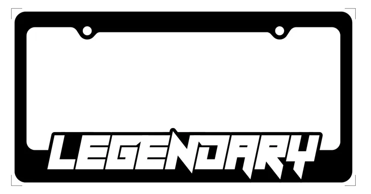 Plastic Mold License Plate Frame