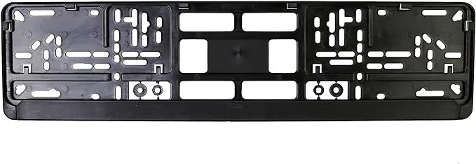 Standard Black Euro License Plate Holder